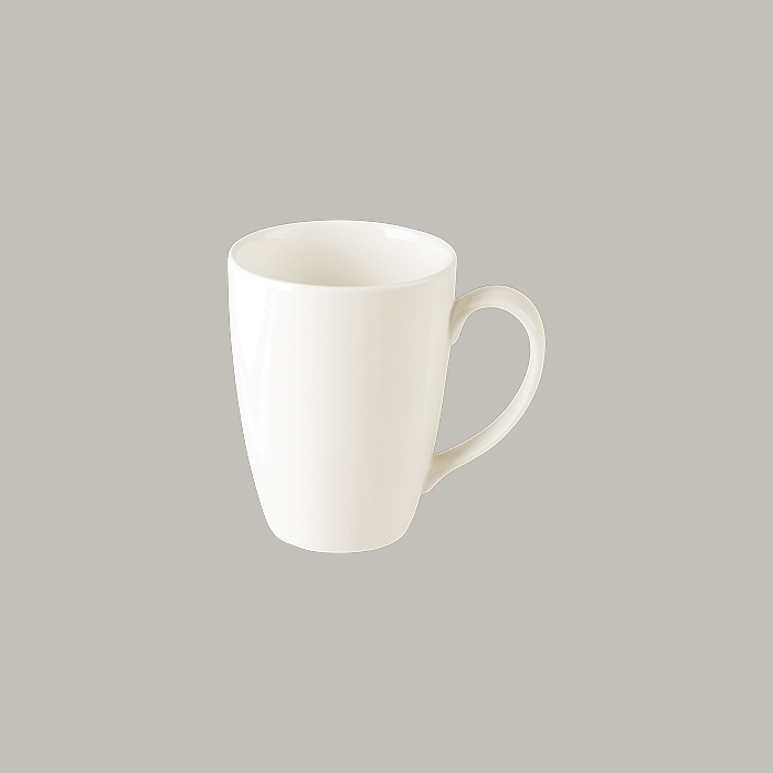 RAK BANQUET FLORA MUG IVORY, DIM: 7.5 D X 10.5 H CM, CAP: 8.8 OZ, SAUCER CODE: CLSA01 - Mabrook Hotel Supplies