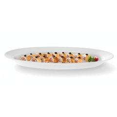 BUFFET OVAL PLATTER, COLOR: IVORY, DIM.: 56X21X5.5 CM, CAP: 74.4 OZ/ 220 CL - Mabrook Hotel Supplies