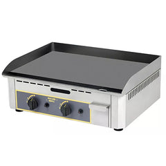 GAS GRIDDLE WITH DECARBONISED STEEL PLATE - 2 COOKING ZONES - Mabrook Hotel Supplies