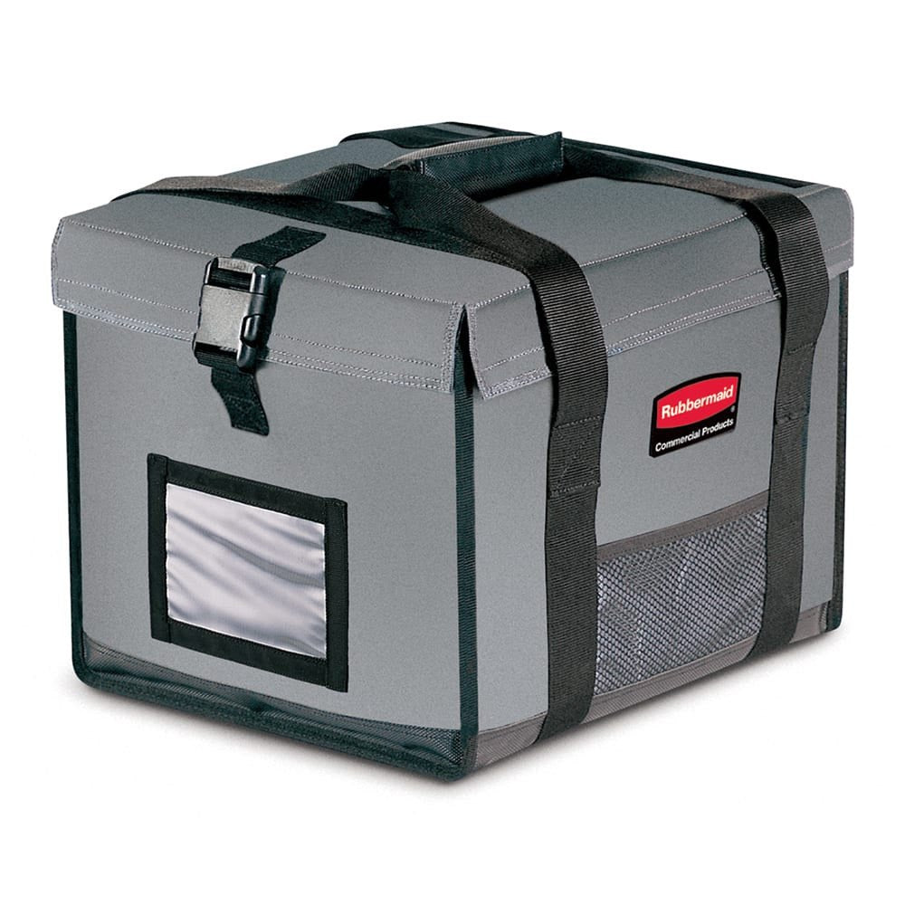 Grey,Black Polyester Hot Food Delivery Bag - Mabrook Hotel Supplies