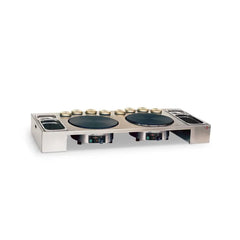 STAINLESS STEEL WORKING TOP ONLY, WITHOUT GLASS, DESIGNED FO - Mabrook Hotel Supplies
