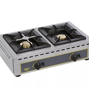 PROFESSIONAL GAS STOVE - 2 BURNERS (7 + 5 KW) - Mabrook Hotel Supplies