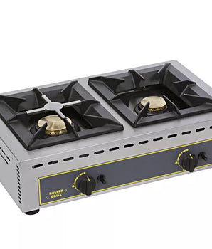 PROFESSIONAL GAS STOVE - 2 BURNERS (7 + 5 KW) - Mabrook Hotel Supplies