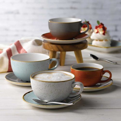 STONECAST GREY CAPPUCCINO SAUCER 4.5" - Mabrook Hotel Supplies