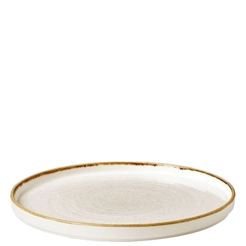 CHURCHILL STONECAST BARLEY WHITE WALLED PLATE 22CM - Mabrook Hotel Supplies
