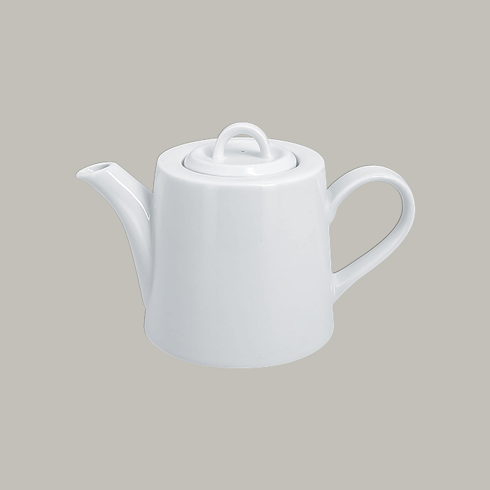 RAK ACCESS TEA POT WITH LID WHITE, DIM (DXH) CM : 10.5 X 11.5, CAP.: 17 OZ/ 45 CL. - Mabrook Hotel Supplies