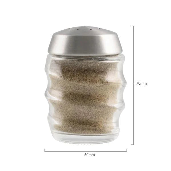 BRAY SALT & PEPPER GLASS SHAKER 70MM - Mabrook Hotel Supplies