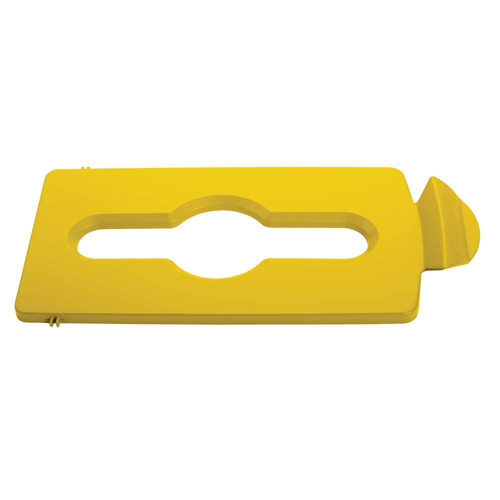 MIXED RECYCLING LID FOR SLIM JIM RECYCLING STATION, YELLOW COLOR. - Mabrook Hotel Supplies
