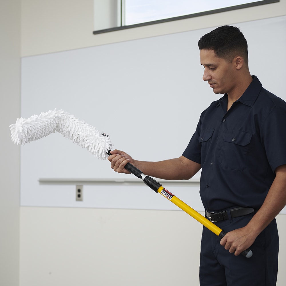 Rubbermaid FGQ85300WH00 22" Hygen Multi-Purpose Flexible Microfiber Duster - Mabrook Hotel Supplies