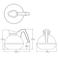 COFFEE SERVER BLACK - Mabrook Hotel Supplies