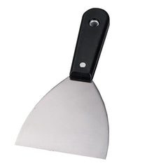 "S/S SPATULA W/PLASTIC HANDLE, THICKNESS: 1.0MM, SIZE: 7.5CM." - Mabrook Hotel Supplies