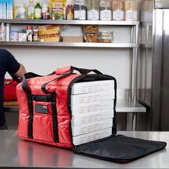 RUBBERMAID PROSERVE® PIZZA/CATERING/SANDWICH DELIVERY BAG RED MEDIUM - Mabrook Hotel Supplies