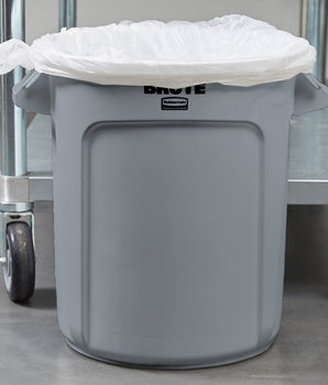 RUBBERMAID BRUTE TRASH CAN 10 GALLON - GRAY - Mabrook Hotel Supplies