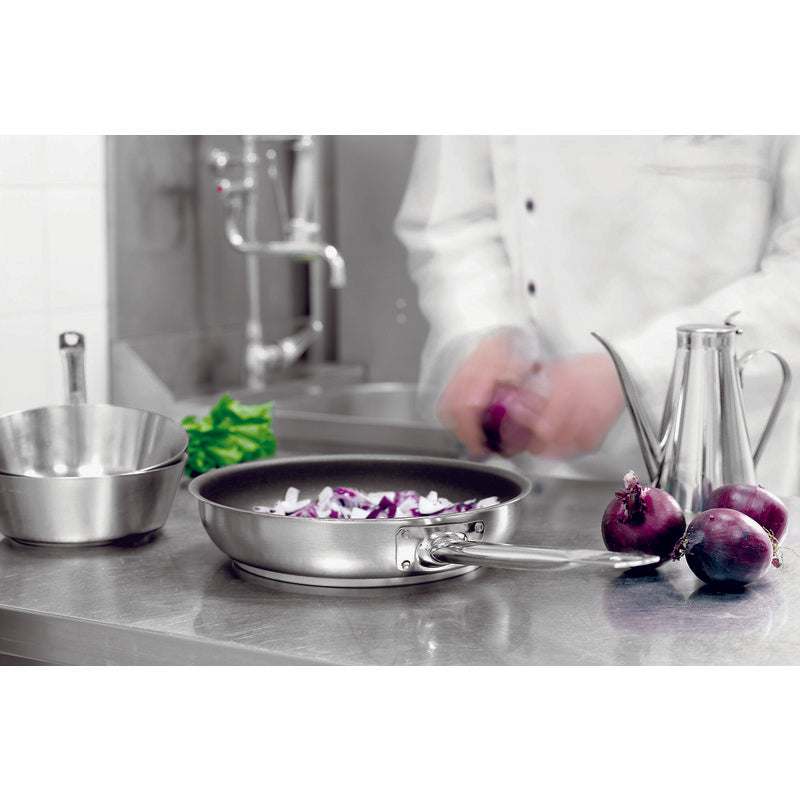 FRYPAN WITH NON-STICK COATING SERIES 1100 S/STEEL - Mabrook Hotel Supplies