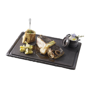 REVOL STEAK PLATE 33X24CM - BASALT - Mabrook Hotel Supplies