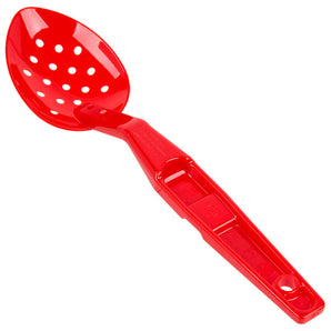 CAMBRO, POLYCARBONATE PERFORATED DELI SPOON- RED - Mabrook Hotel Supplies