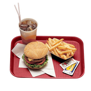 CAMBRO FAST FOOD TRAY CRANBERRY - 30X41 CM - Mabrook Hotel Supplies