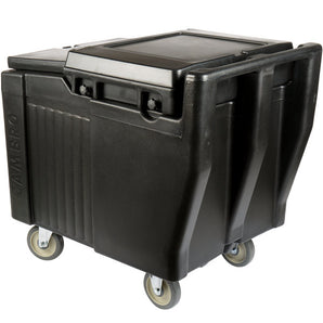 CAMBRO, POLYETHYLENE SLIDING LID ICE CADDY- BLACK - Mabrook Hotel Supplies