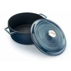 LAVA ROUND CASSEROLE MAJOLICA GREY"PREMIUM SERIES" - Mabrook Hotel Supplies