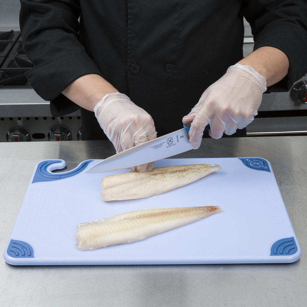 SAN JAMAR SAF-T-GRIP CUTTING BOARD BLUE - 38*50*11 CM - Mabrook Hotel Supplies