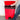 RUBBERMAID, RECTANGULAR STEP ON TRASH CAN - RED - Mabrook Hotel Supplies