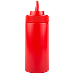 SQUEEZE BATTER CLEAR CAP COLOUR RED. - Mabrook Hotel Supplies