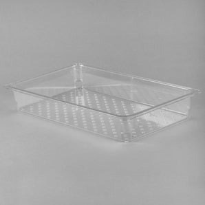 CAMBRO, POLYCARBONATE FOOD PAN COLANDER PAN - CLEAR - Mabrook Hotel Supplies