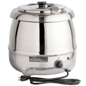 ELECTRIC SOUP KETTLE 10L - STAINLESS STEEL - Mabrook Hotel Supplies