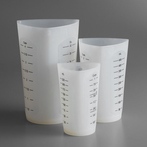 TABLECRAFT 3 PIECE FLEXIBLE MEASURING CUP SET - Mabrook Hotel Supplies