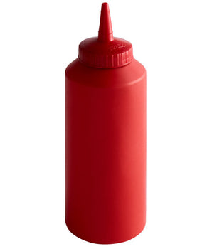 SQUEEZE BOTTLE DISPENSER RED 12 OZ - Mabrook Hotel Supplies