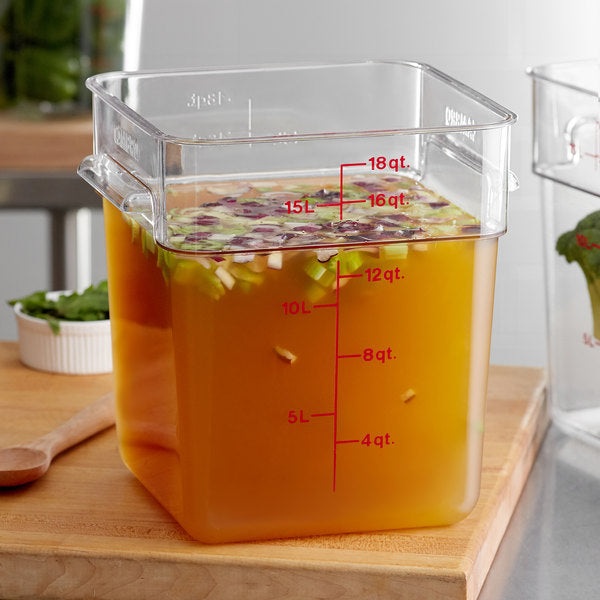 Cambro, Polycarbonate Square Food Storage Container - Mabrook Hotel Supplies