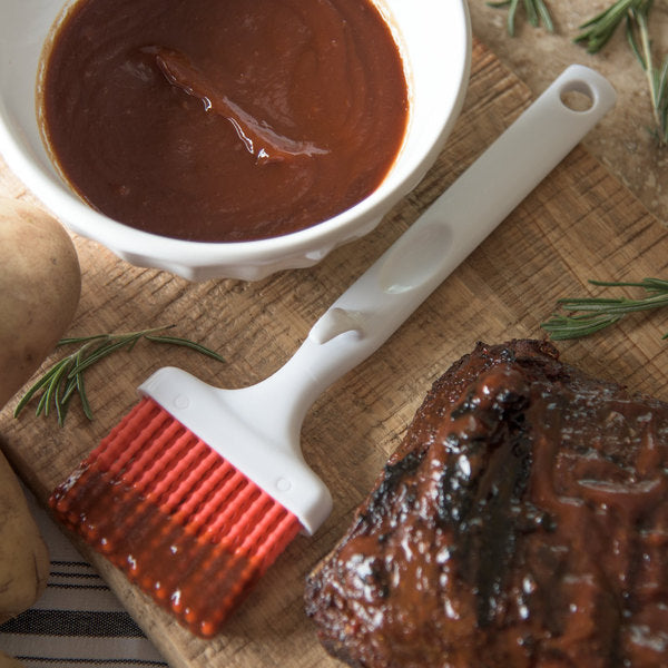 SILICON PASTRY BRUSH WITH HOOK RED - Mabrook Hotel Supplies