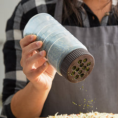 DRIPCUT DREDGE, 16 OZ , CLEAR WITH EXTRA LARGE HOLES - Mabrook Hotel Supplies