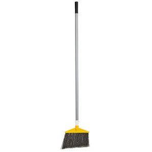 Rubbermaid FG638500GRAY Gray Angle Broom with 48" Aluminum Handle - Mabrook Hotel Supplies