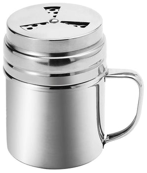 Dredger with Rotating Holes with Handle, 10 Oz SS. - Mabrook Hotel Supplies