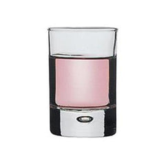 Side, vol: ~63 cc. 2 US oz. - 2 1/4 UK oz, height:  68 mm. 2 3/4” - Mabrook Hotel Supplies