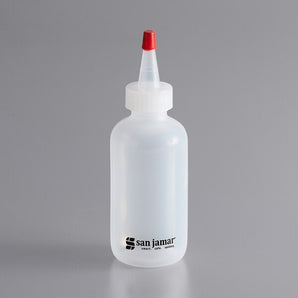 SAN JAMAR CLEAR SQUEEZE BOTTLE - 4 OZ - Mabrook Hotel Supplies