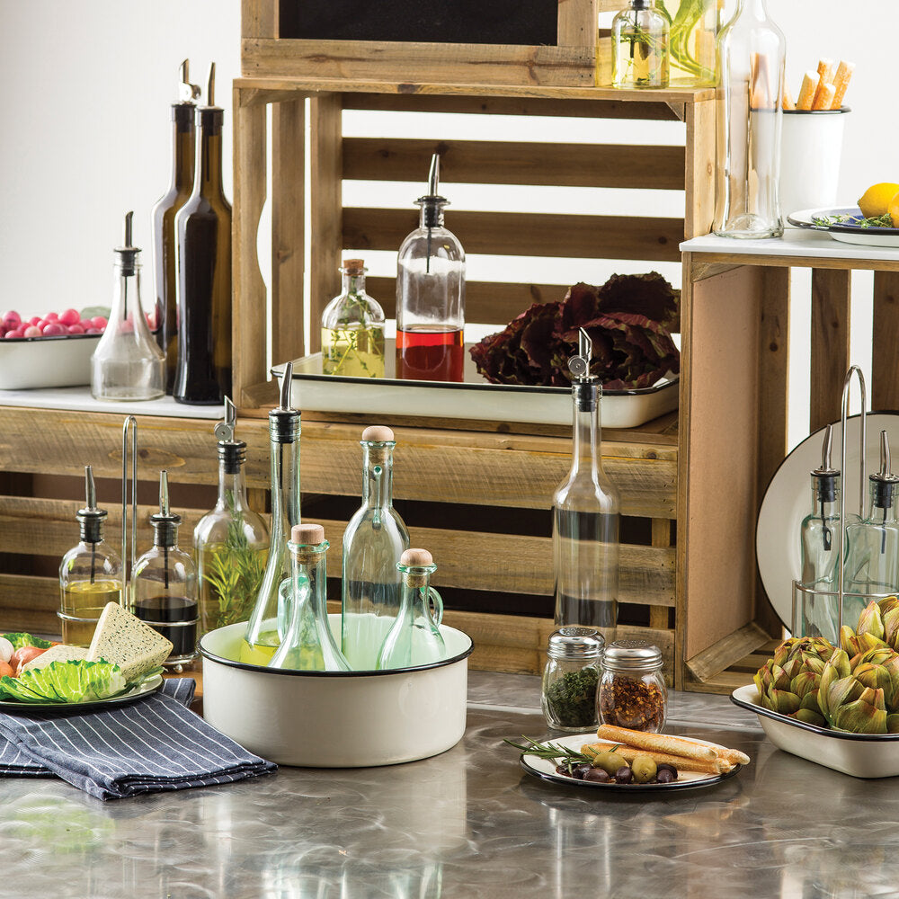 TABLECRAFT OIL & VINEGAR CRUET SET - Mabrook Hotel Supplies