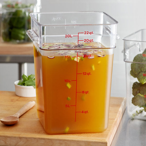 Cambro, Polycarbonate Square Food Storage Container - Mabrook Hotel Supplies