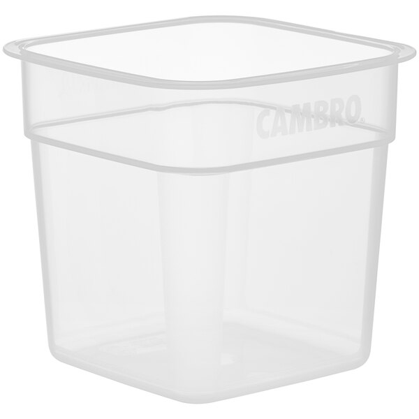 CAMBRO, POLYPROPYLENE FOOD STORAGE CONTAINER, TRANSLUCENT - 1 QT - Mabrook Hotel Supplies