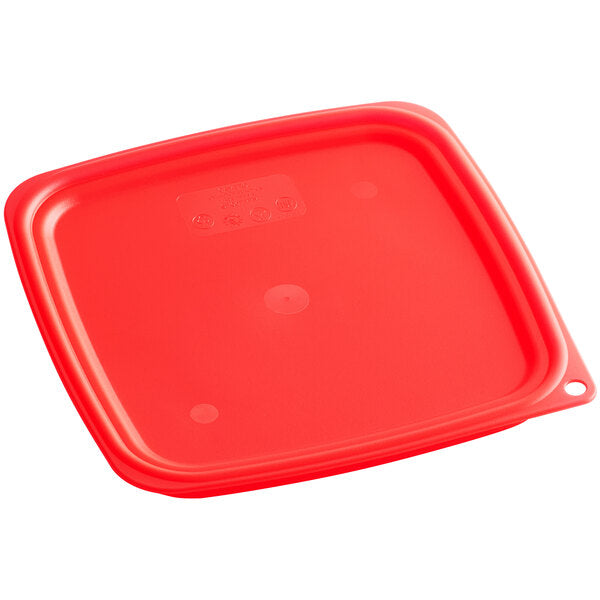 CAMBRO, POLYPROPYLENE SQUARE LID, RED - Mabrook Hotel Supplies