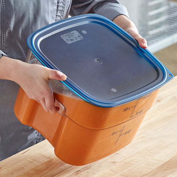 CAMBRO, POLYPROPYLENE SQUARE LID - BLUE - Mabrook Hotel Supplies