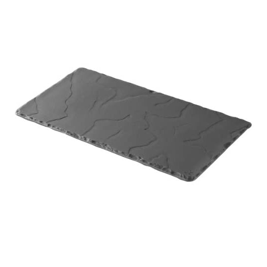 REVOL BASALT RECTANGULAR TRAY MATT SLATE STYLE - Mabrook Hotel Supplies