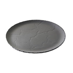 REVOL BASALT ROUND PIZZA & PIE PLATE MATT SLATE - 28 CM - Mabrook Hotel Supplies