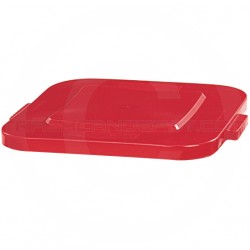 RUBBERMAID, BRUTE SQUARE LID - RED - Mabrook Hotel Supplies