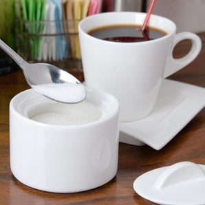 STACKABLE SUGAR BOWL AND LID DARING PORCELAIN - Mabrook Hotel Supplies