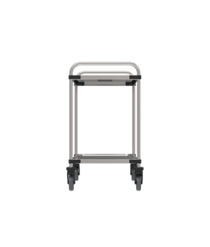 RIEBER STAINLESS STEEL SERVICE TROLLEY 2 SHELVES - Mabrook Hotel Supplies