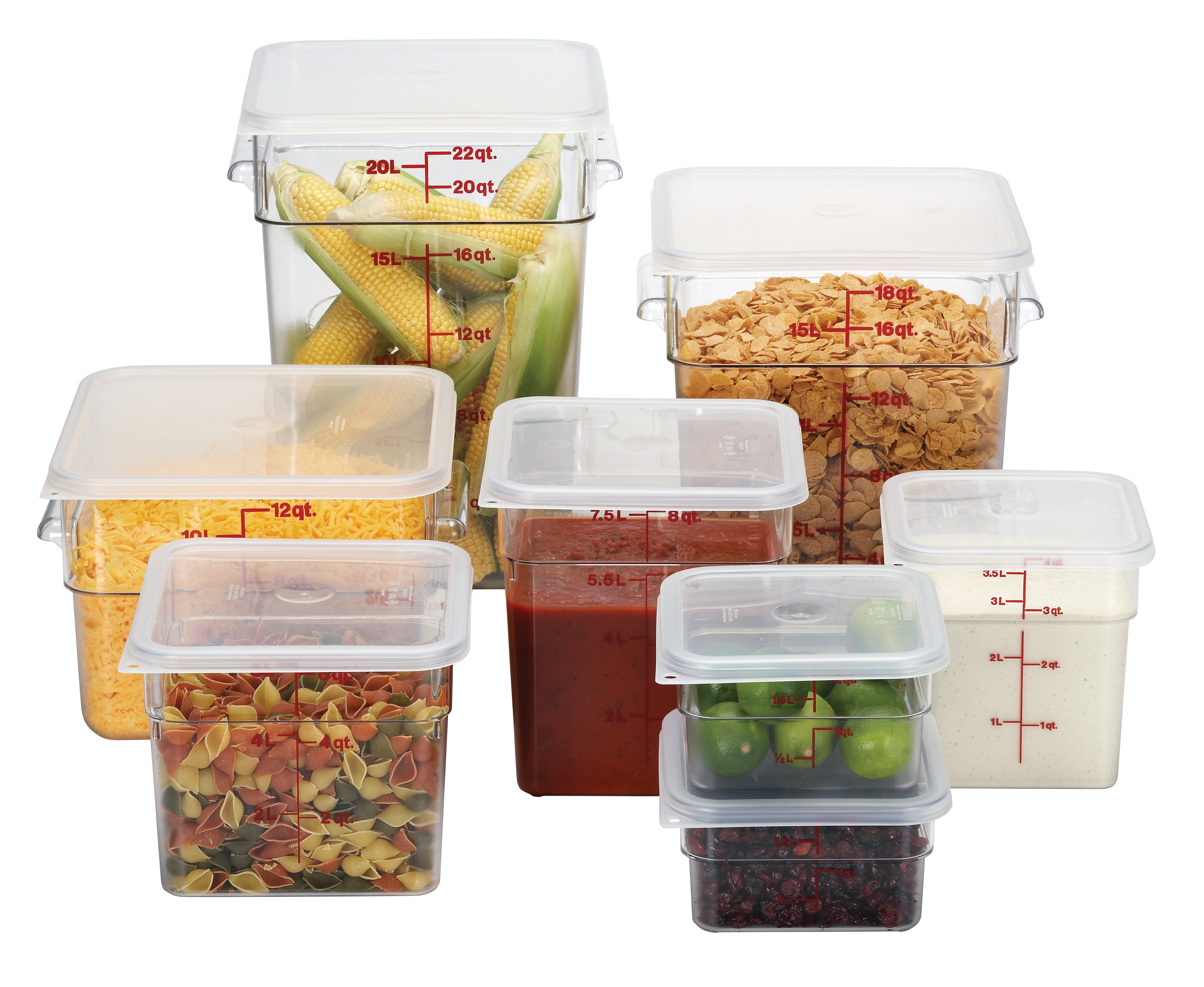 Cambro, Polycarbonate Square Food Storage Container - Mabrook Hotel Supplies