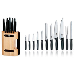 VICTORINOX CUTLERY BLOCK POLYPROPYLEN HANDLES 11 PIECES - Mabrook Hotel Supplies