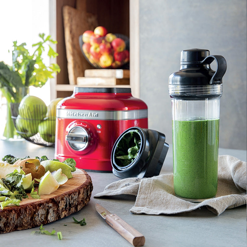 KITCHENAID ARTISAN BLENDER K400 WITH PERSONAL JAR - CANDY APPLE - Mabrook Hotel Supplies